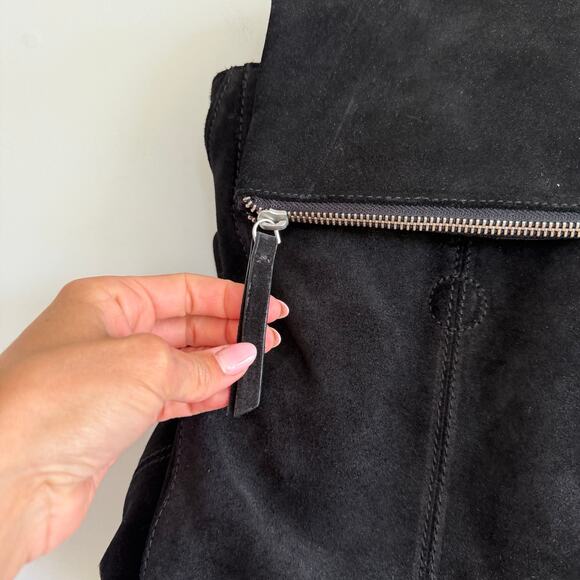 Free People Camilla Suede Leather Convertible Backpack Black main image 14